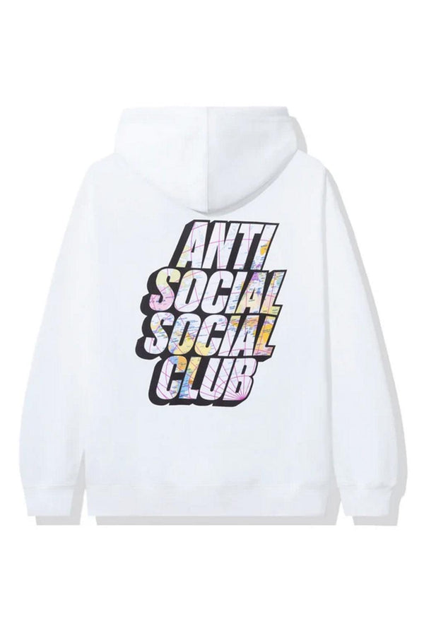 Anti Social Social Club Drop A Pin Hoodie White