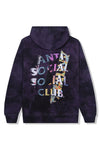 Anti Social Social Club Dissociative Hoodie Black/Purple Tie Dye