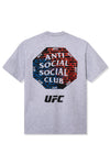 Anti Social Social Club X UFC Conned Tee Heather Grey