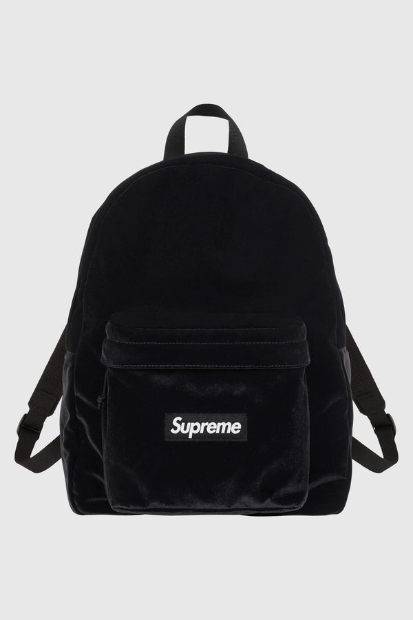 Supreme Supreme Velvet Backpack (SS25) - Black