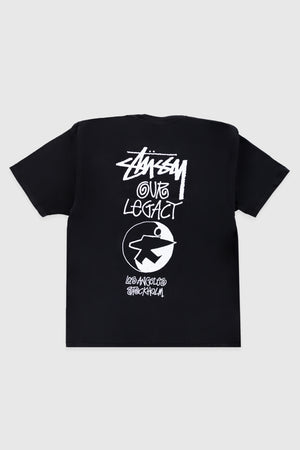 Stussy Our Legacy Work Shop Surfman Tee Pigment Dyed - Black