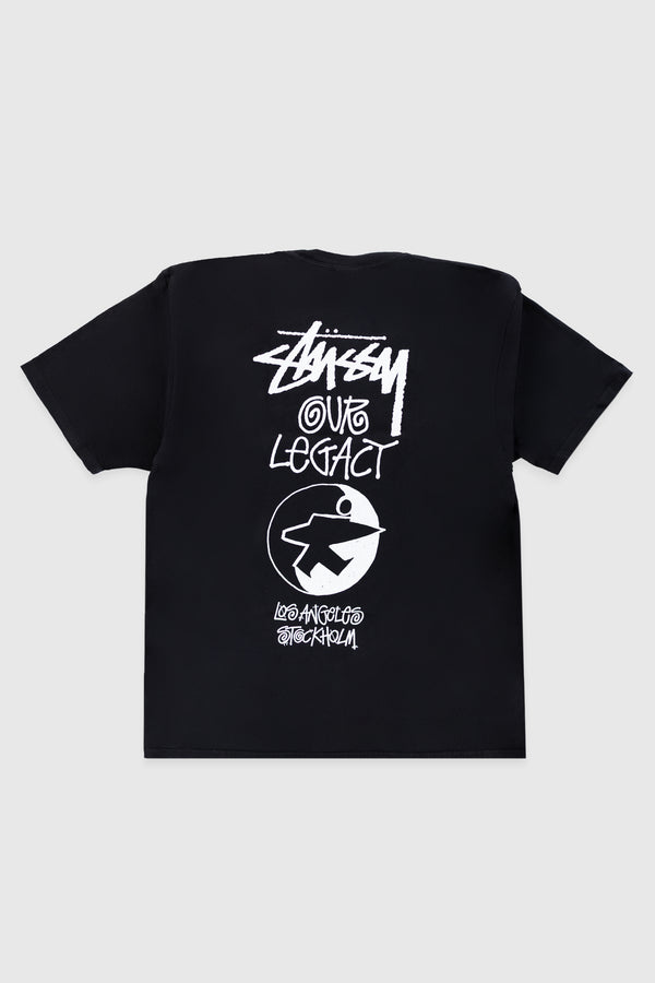 Stussy Our Legacy Work Shop Surfman Tee Pigment Dyed - Black