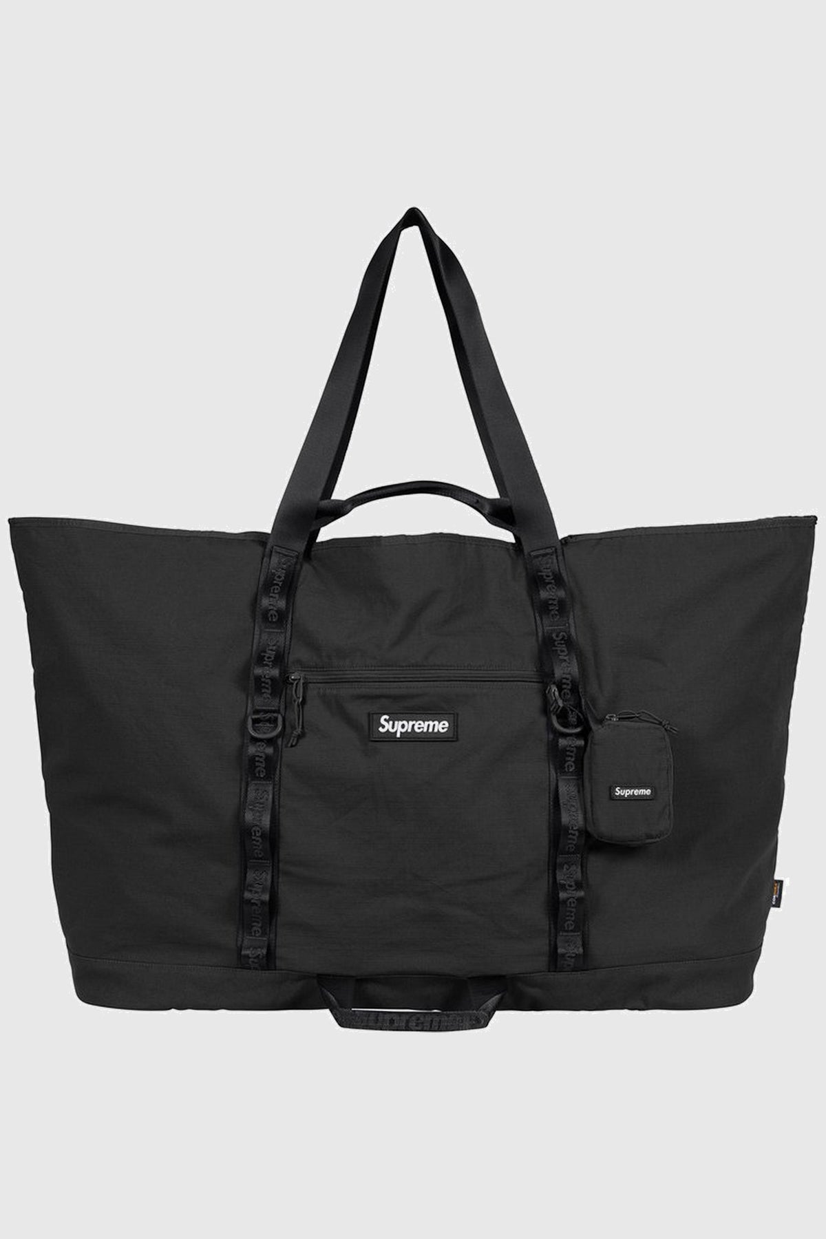Supreme X-Large Tote Bag + Utility Pouch (SS26) - Black