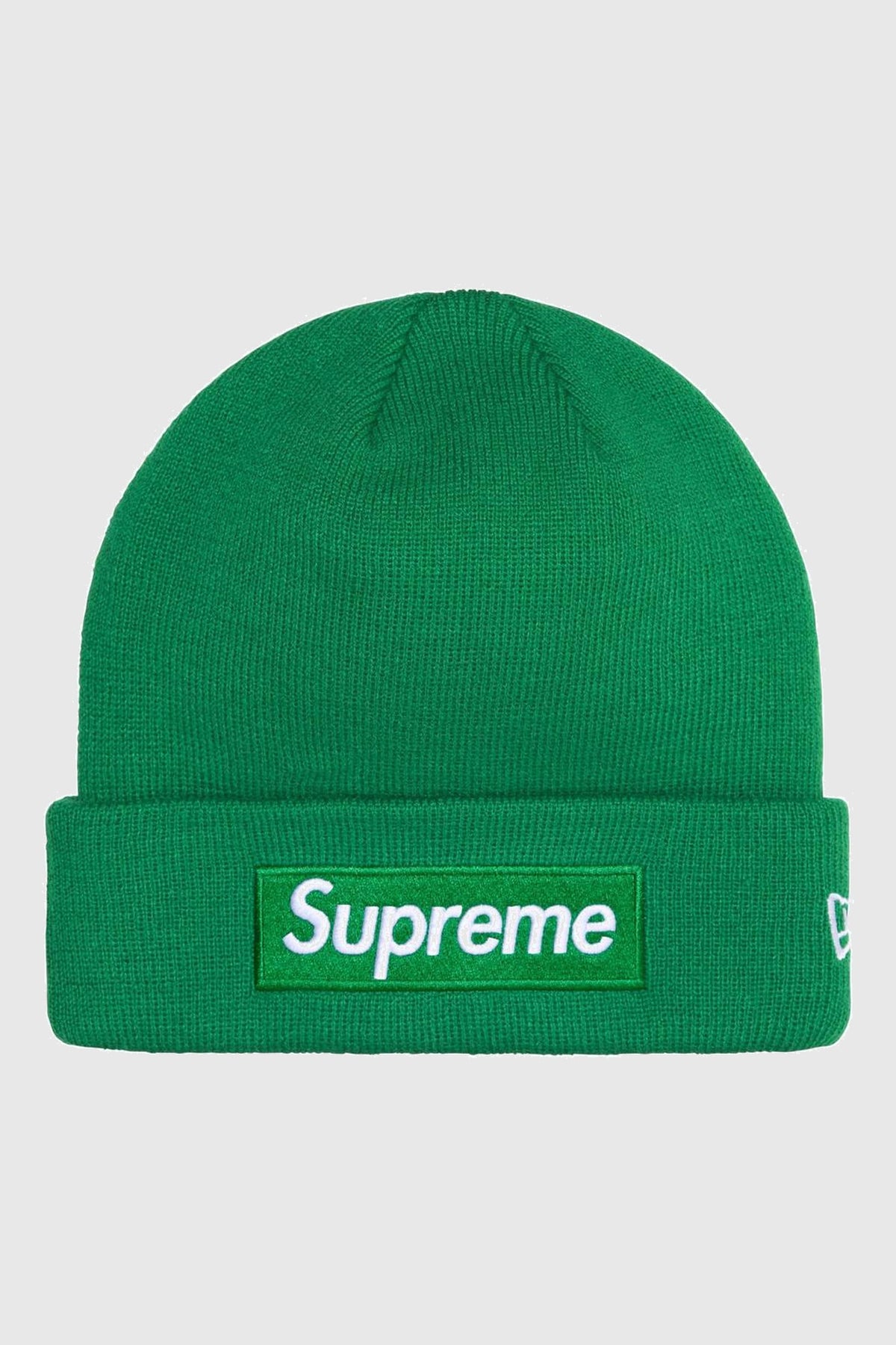 Supreme New Era Box Logo Beanie Green