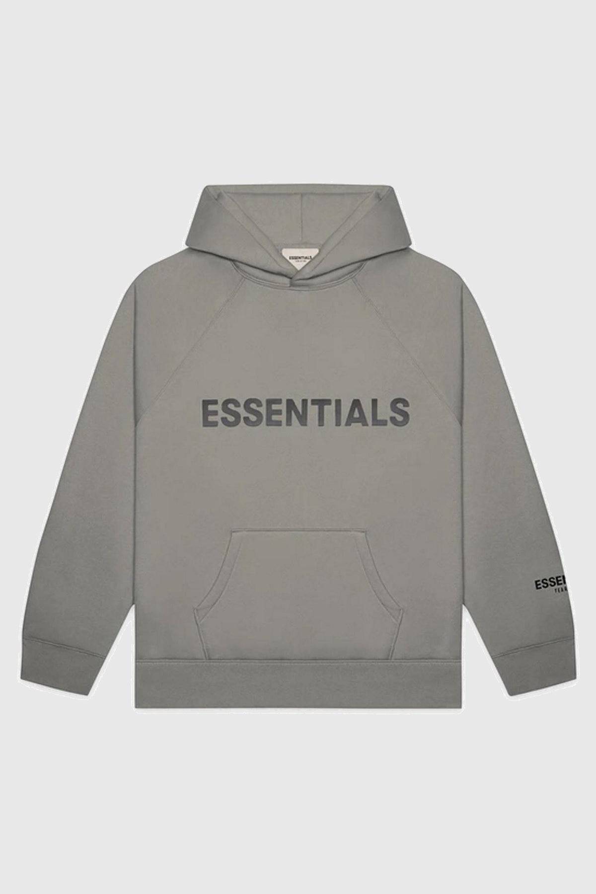 FEAR OF GOD ESSENTIALS Pullover Hoodie Applique Logo Cement