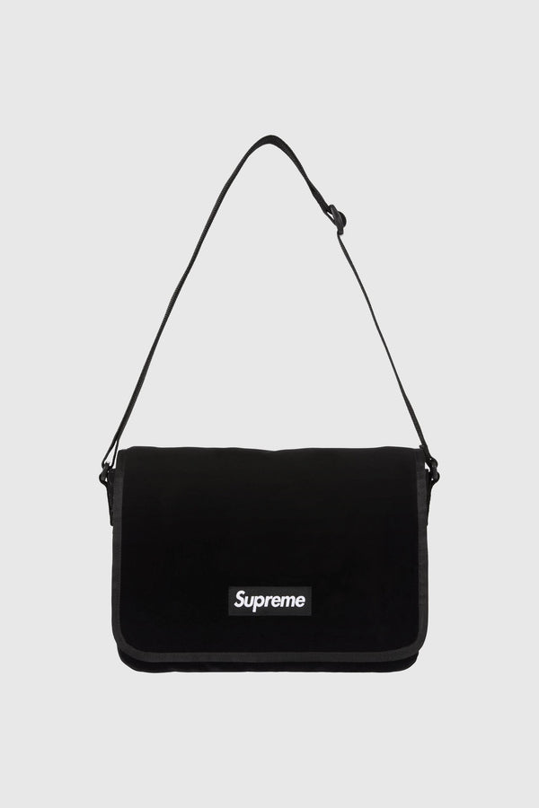 Supreme Supreme Velvet Small Messenger Bag (SS25) - Black