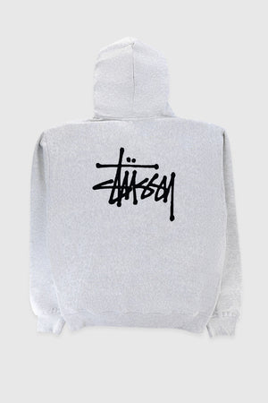 Stussy Basic Stüssy Hoodie - Ash Heather