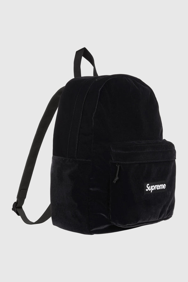 Supreme Supreme Velvet Backpack (SS25) - Black