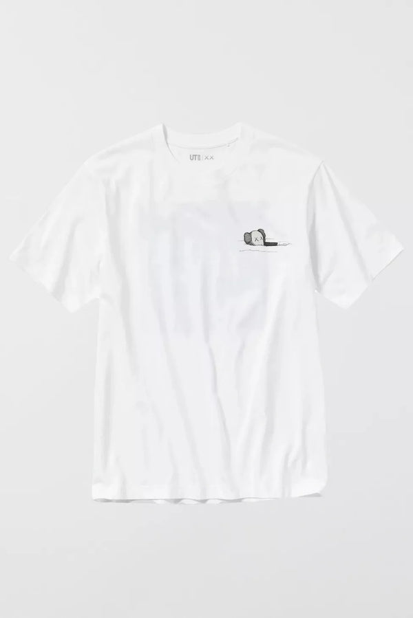 KAWS x Uniqlo UT Short Sleeve Graphic T-shirt White (Blue Graphic)