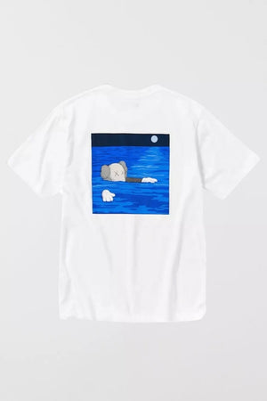 KAWS x Uniqlo UT Short Sleeve Graphic T-shirt White (Blue Graphic)