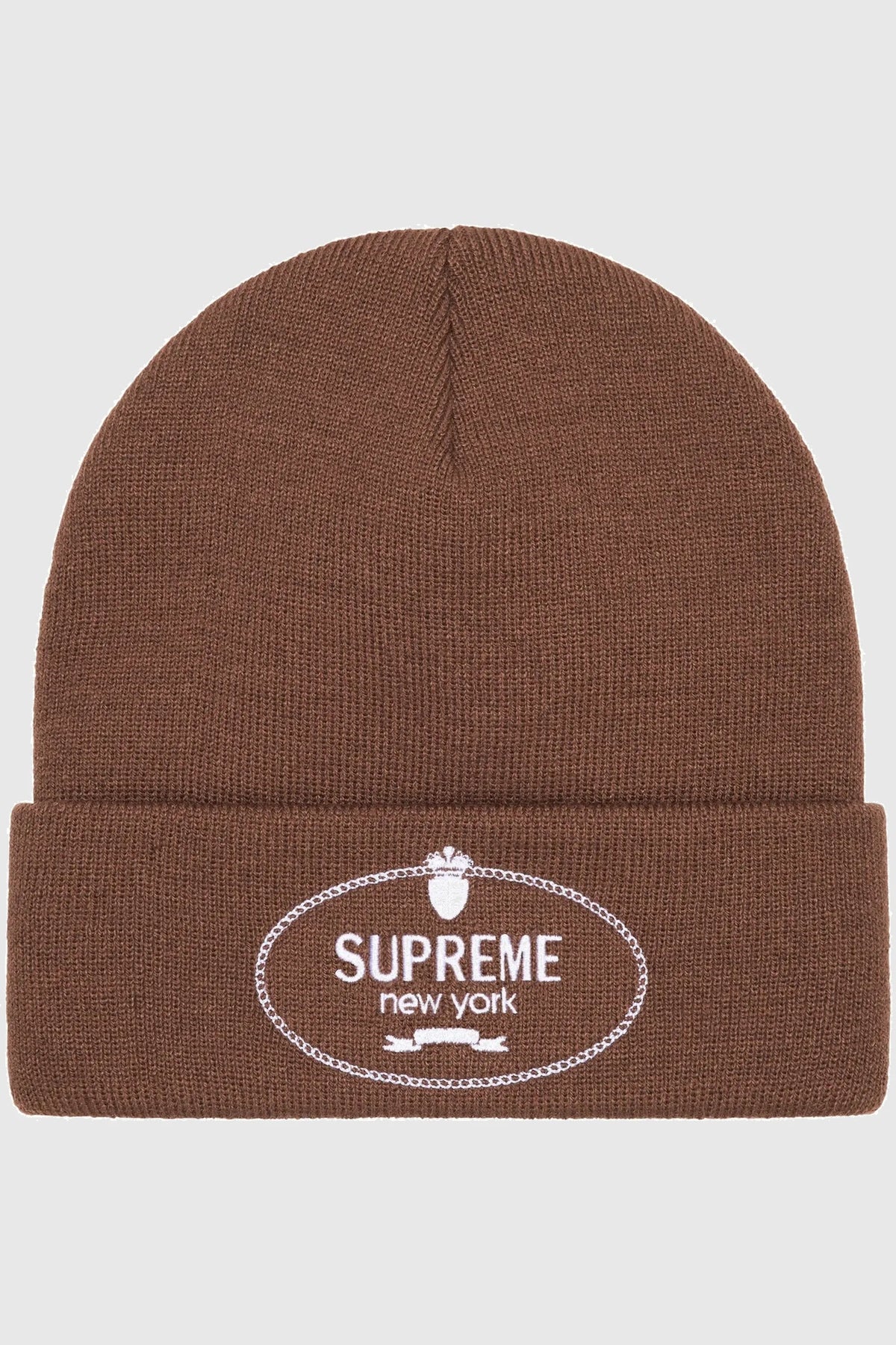 Supreme Crest Beanie - Brown