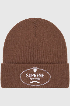 Supreme Crest Beanie - Brown