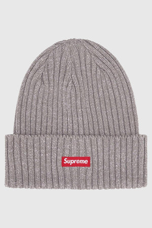 Supreme Overdyed Beanie Metallic Silver