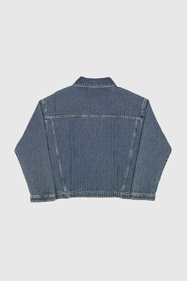 Common Hype Commons Threaded Denim Jacket - Blue