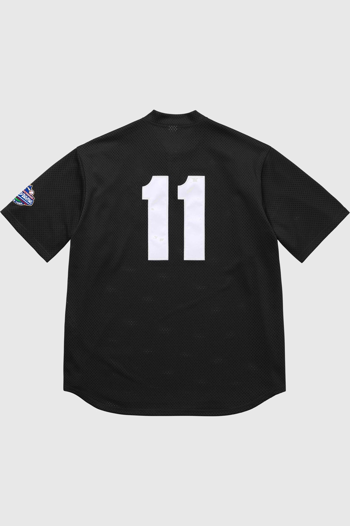 Supreme S Logo Baseball Henley (SS25) - Black