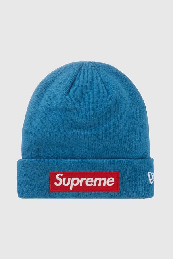 Supreme New Era Box Logo Beanie (FW22) Blue