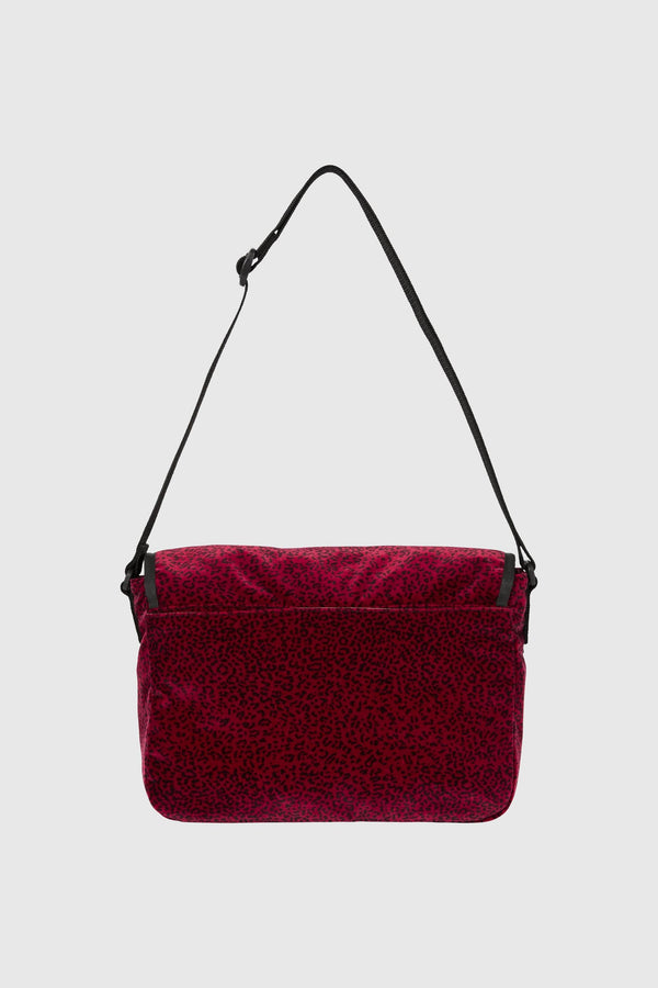 Supreme Supreme Velvet Small Messenger Bag (SS25) - Red Leopard
