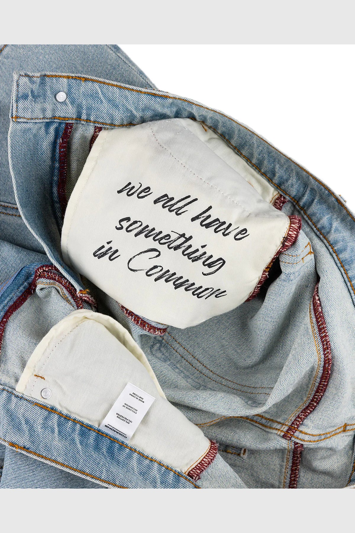 Common Hype Star Washed Denim Short - Iceberg