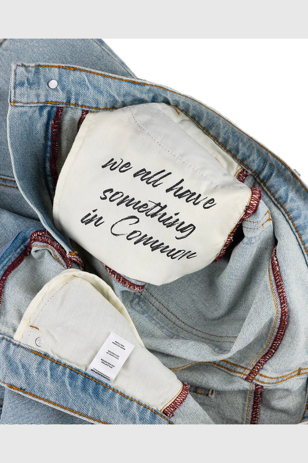 Common Hype Star Washed Denim Short - Iceberg