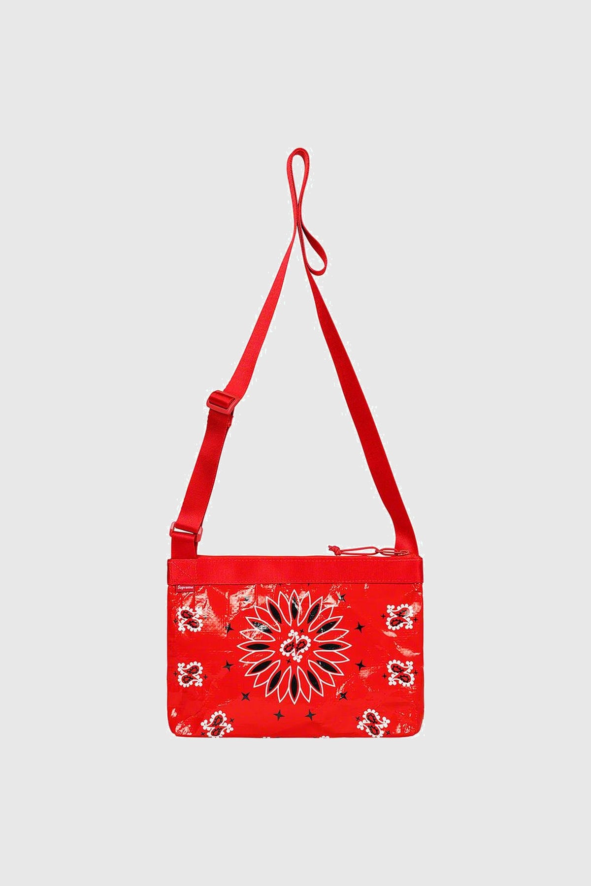 Supreme Bandana Tarp Side Bag Red