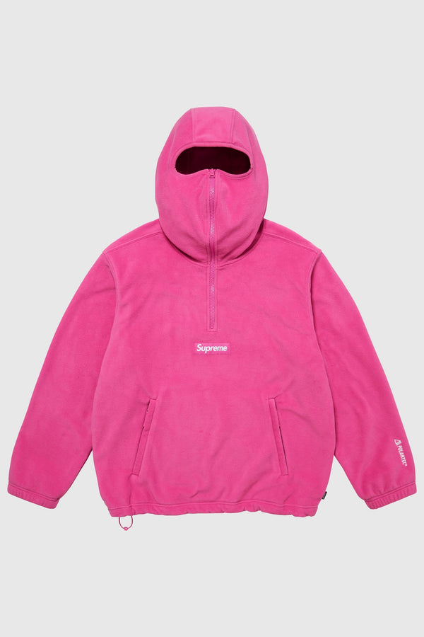 Supreme Supreme Polartec Face Mask Half Zip Hooded Sweatshirt (SS25) - Pink