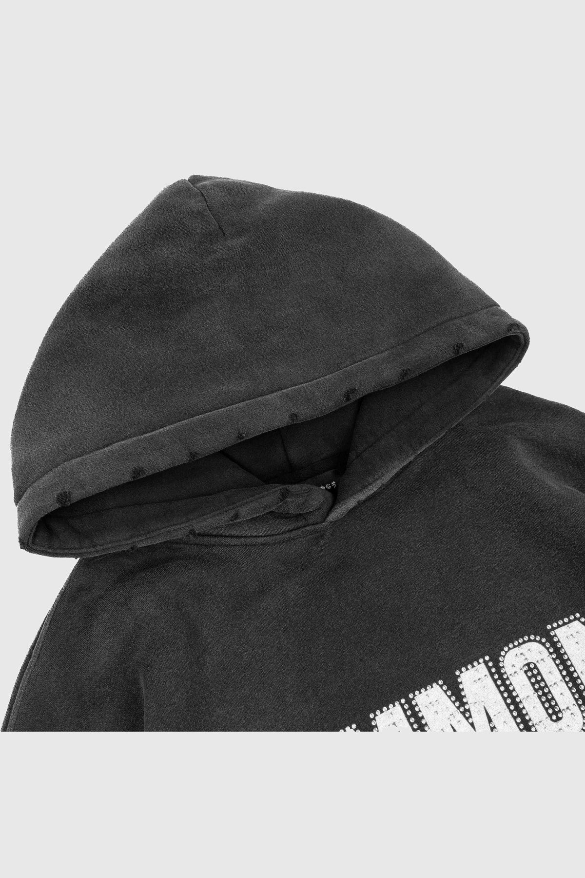 Common Hype Rhinestone Hoodie - Black