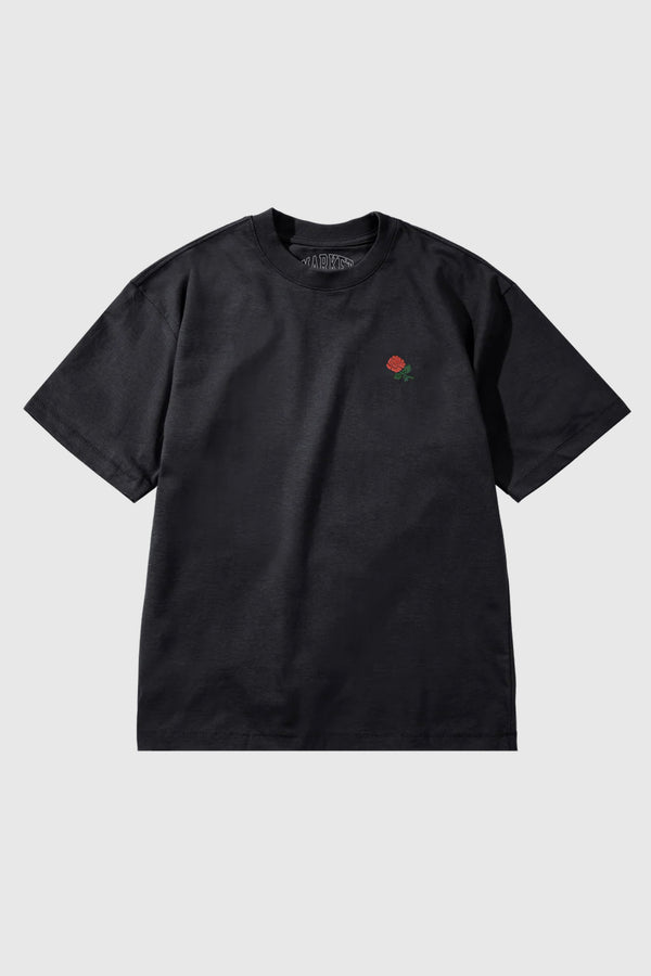 Market Thank You Rose T-Shirt - Jet Black