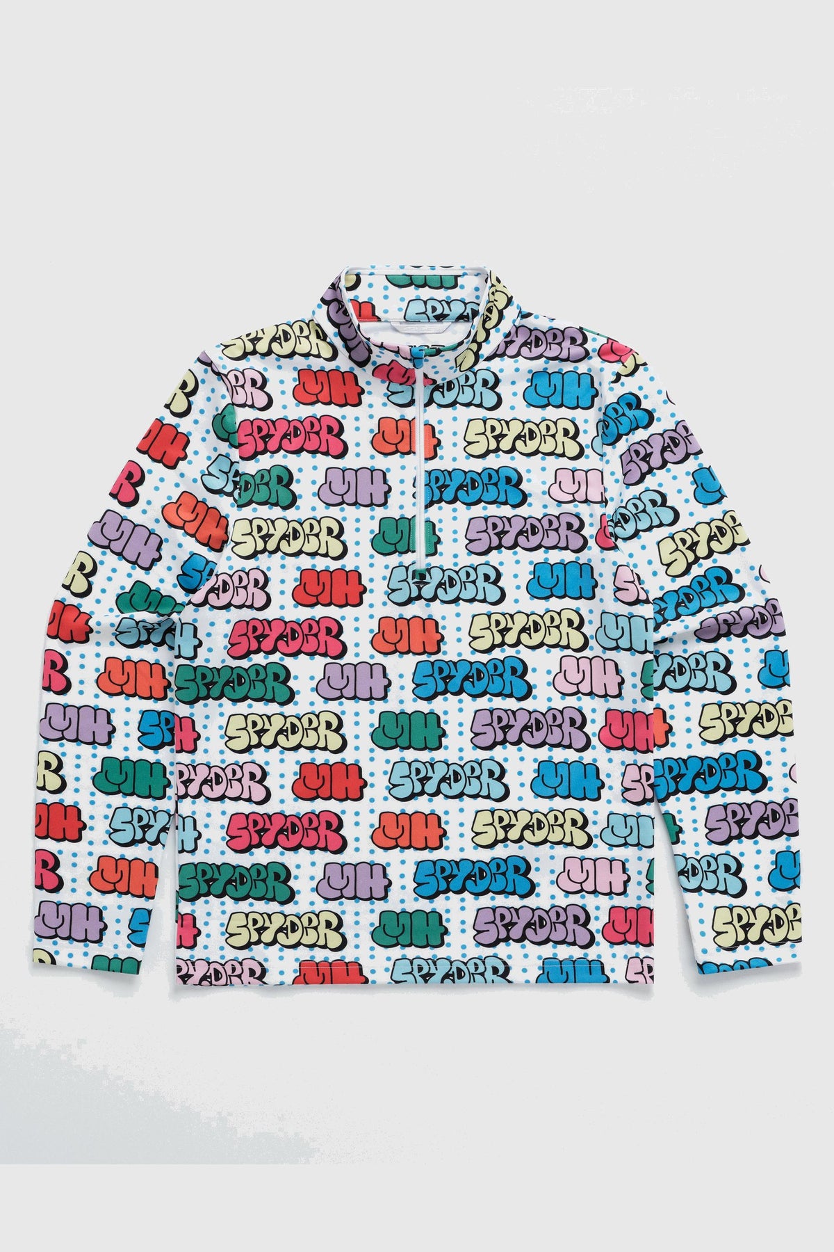 Madhappy Spyder All Over Print Sublimated Quarter Zip - multi