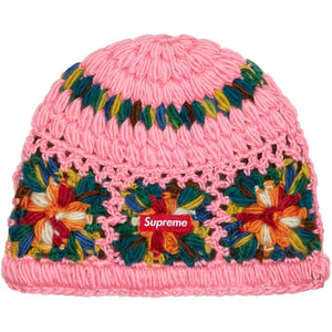 Supreme Crochet Beanie (SS25) - Pink