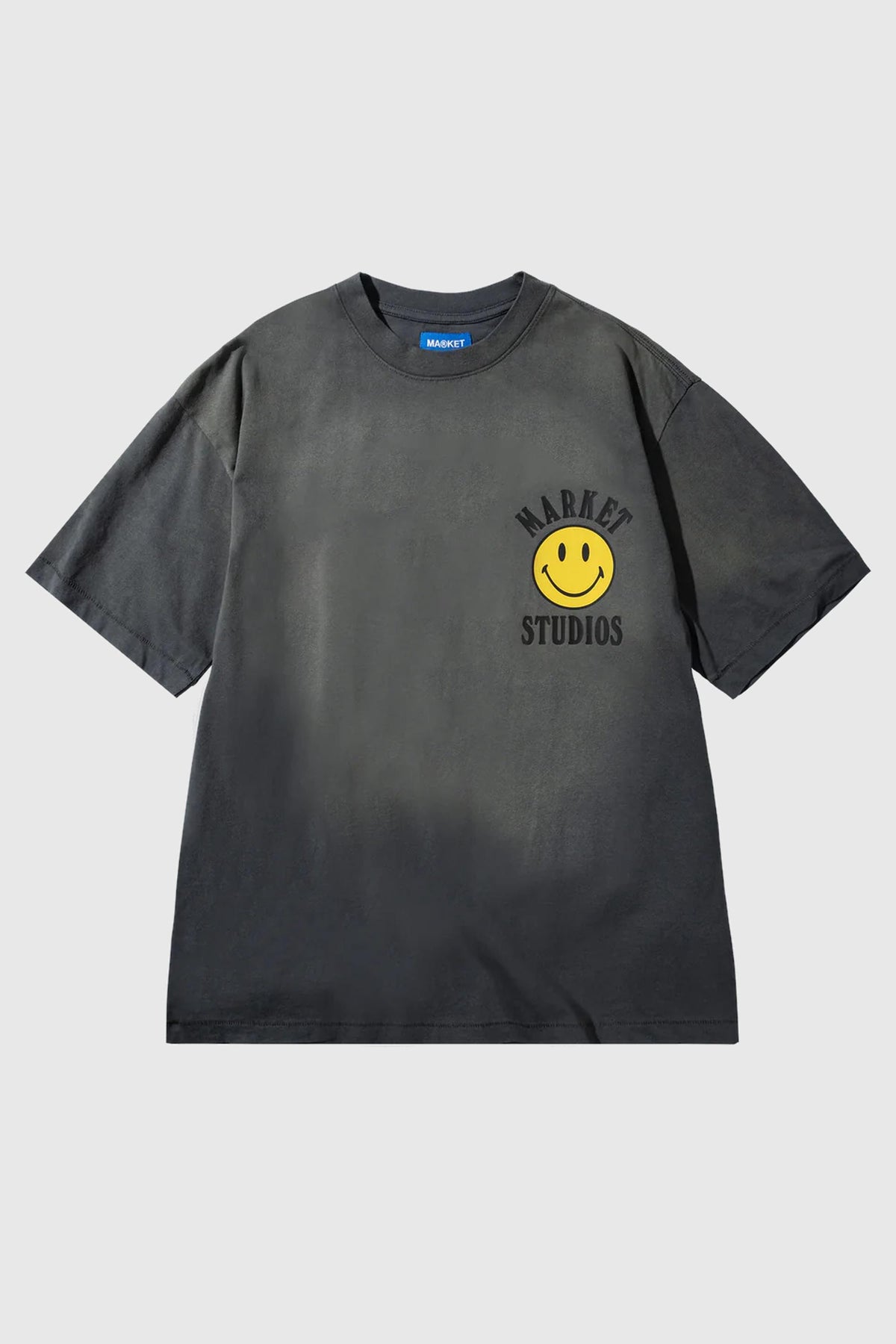 Market Smiley Lockup T-Shirt - Cement