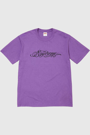 Supreme Script Tee Purple
