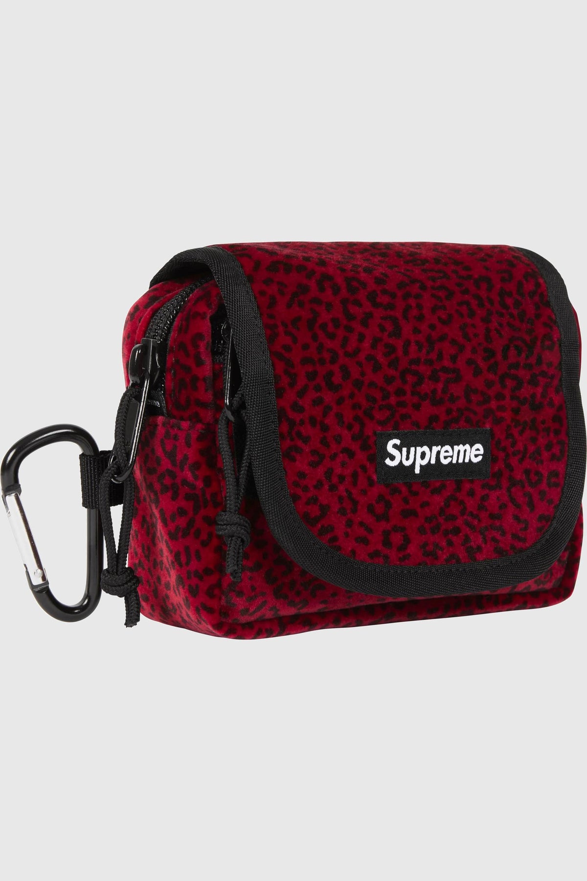 Supreme Supreme Velvet Mini Pouch (SS25) - Red Leopard