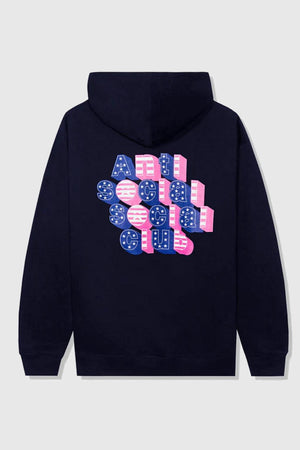 Anti Social Social Club Sign Me Up Hoodie Navy
