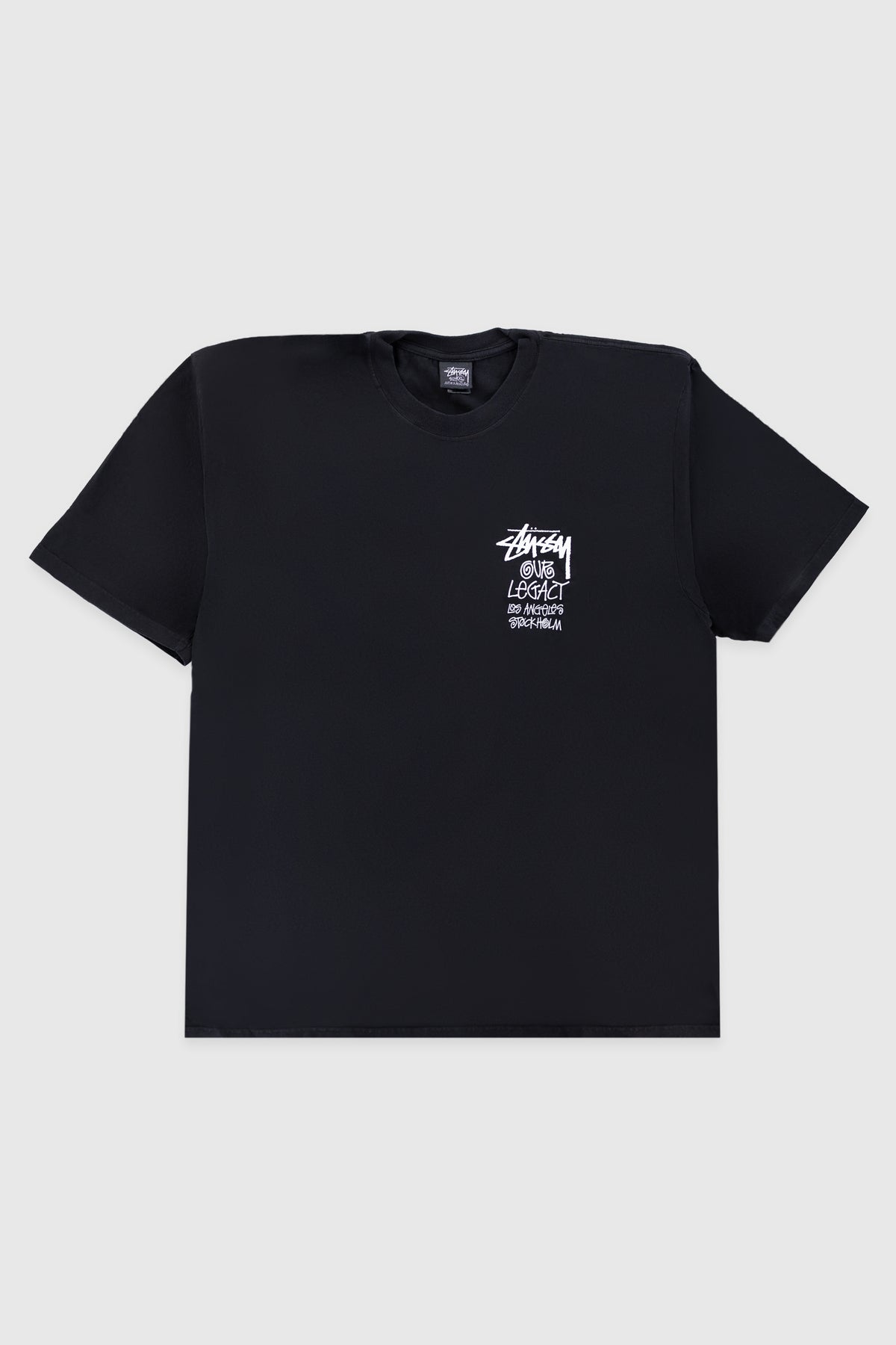 Stussy Our Legacy Work Shop Surfman Tee Pigment Dyed - Black