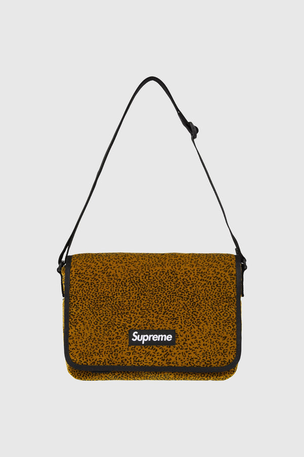 Supreme Supreme Velvet Small Messenger Bag (SS25) - Tan Leopard
