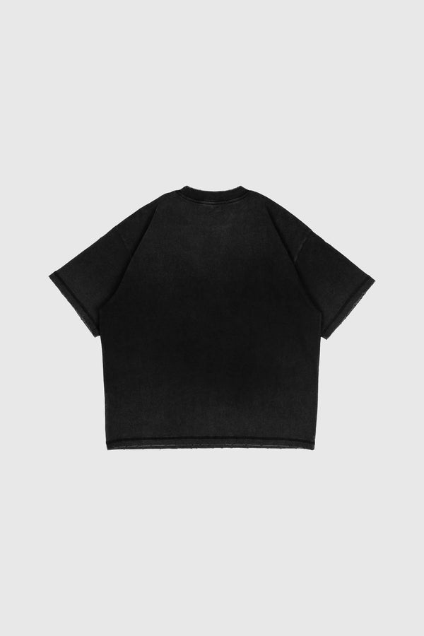 Common Hype Rhinestone Tee - Vintage Black