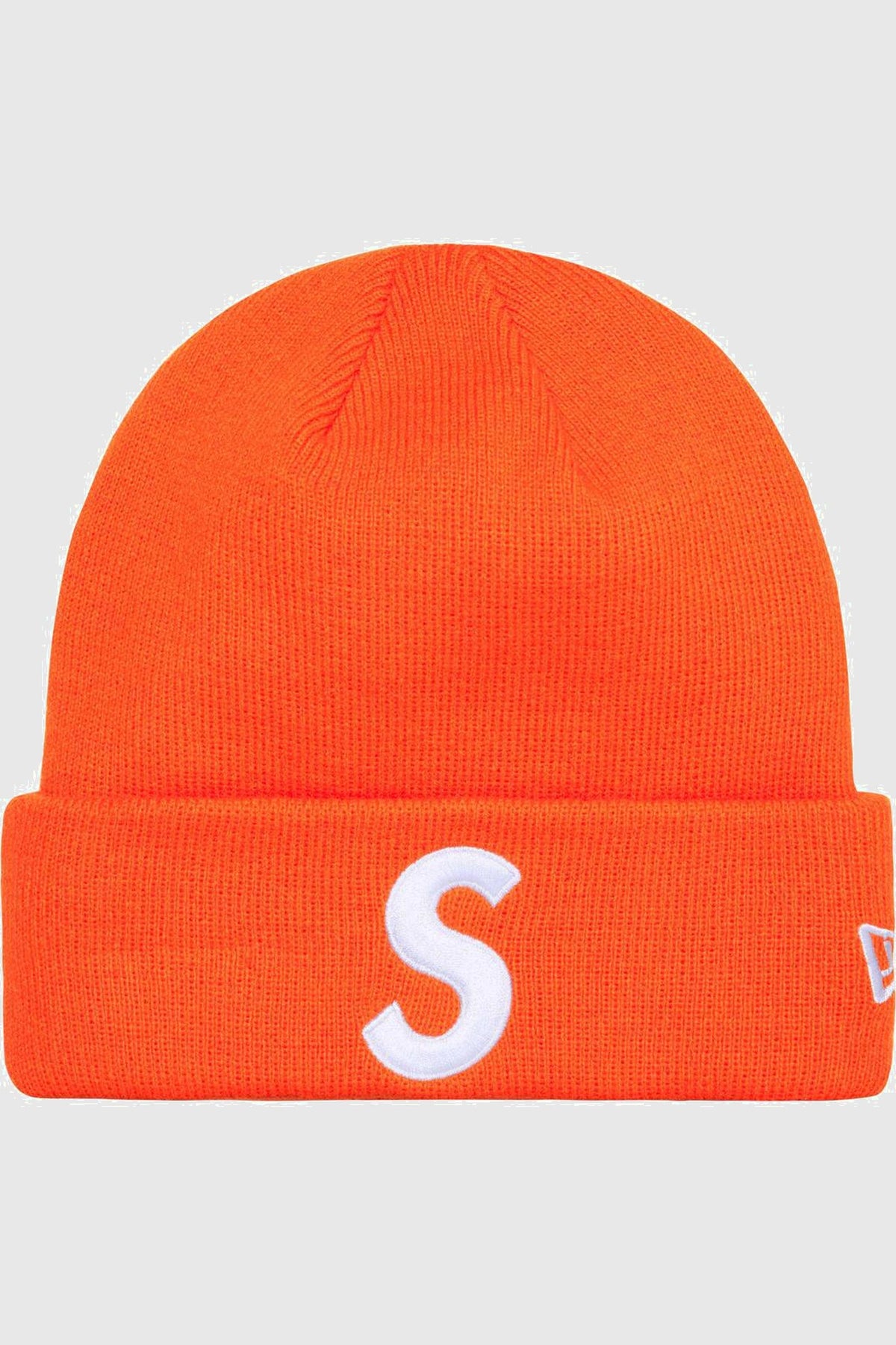 Supreme New Era S Logo Beanie Orange