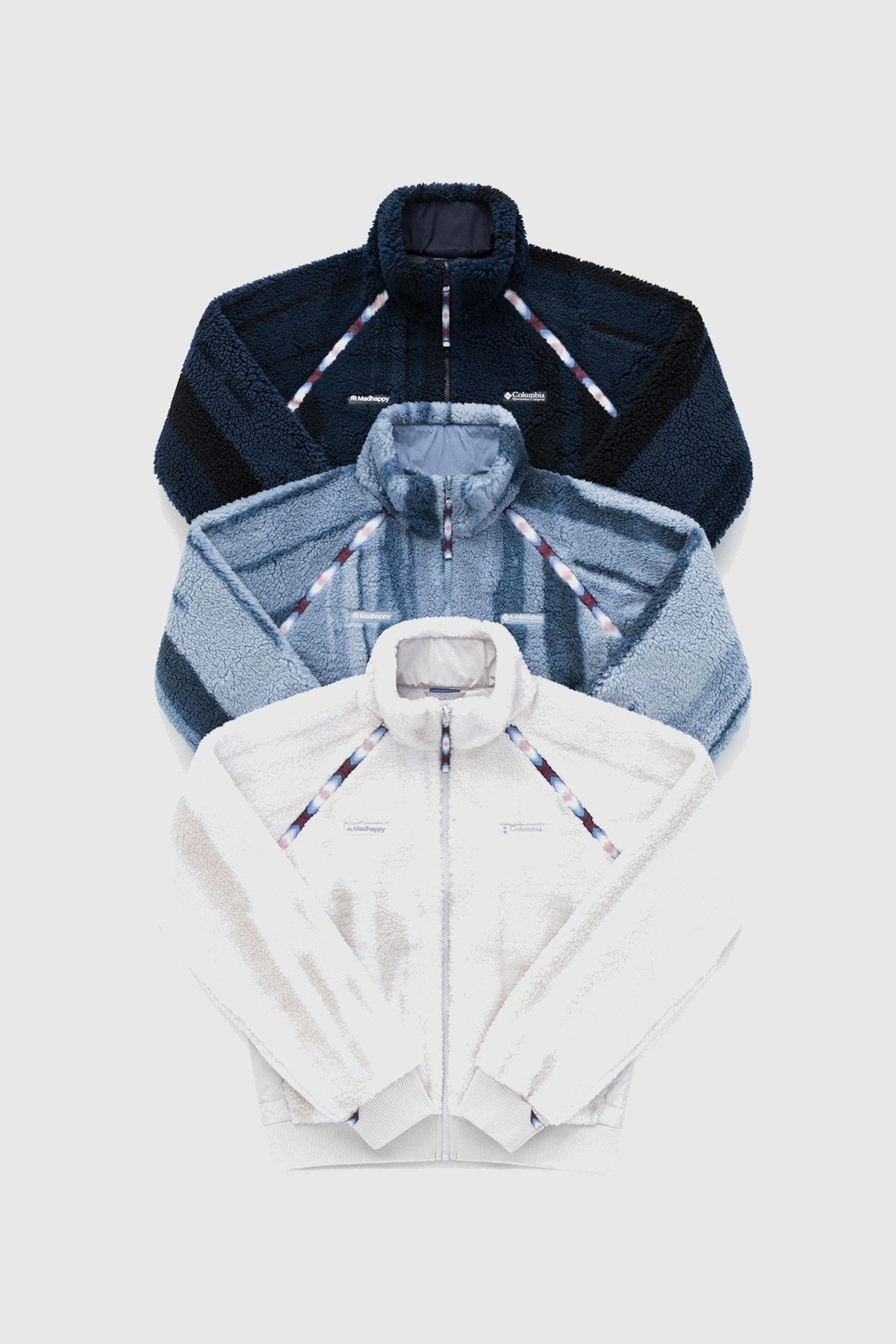 Madhappy Columbia High Pile Fleece Full-Zip - peaceful