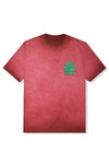 Anti Social Social Club New & Gone Tee Red Mineral Wash