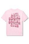 Anti Social Social Club Sprinkling Tears Tee Pink