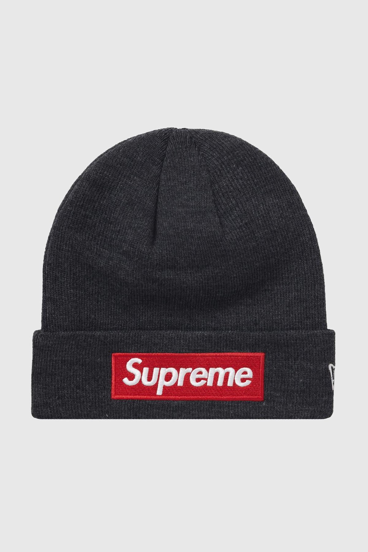 Supreme New Era Box Logo Beanie (FW21) Charcoal