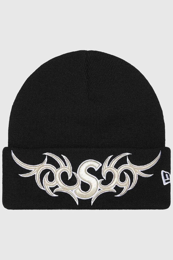 Supreme Tribal S Logo Beanie - Black