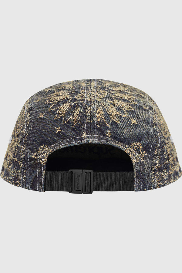 Supreme Bandana Jacquard Denim Camp Cap (SS25) - Blue