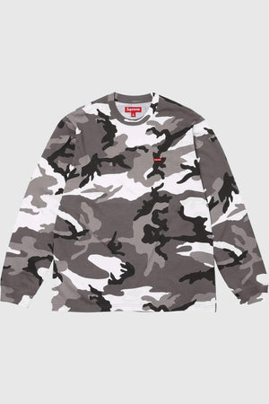 Supreme Small Box Logo LS Tee Snow Camo
