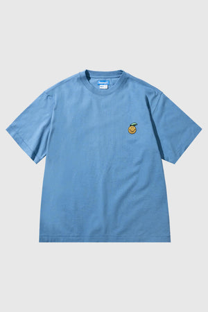 Market Smiley Fruit T-Shirt - Blue