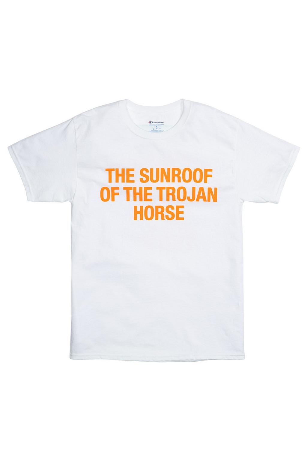 Virgil Abloh Brooklyn Museum Sunroof Trojan Horse T-shirt White - Sole Cart