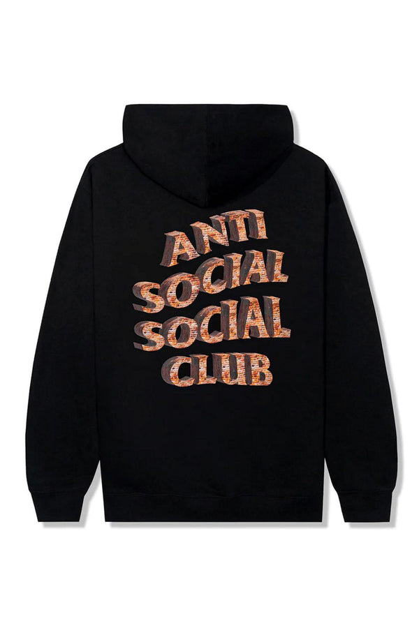 Anti Social Social Club White Picket Fence Hoodie Black