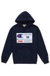 Supreme Champion Label Hooded Sweatshirt Navy