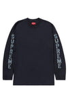 Supreme Cut Out L/S Top Washed Navy