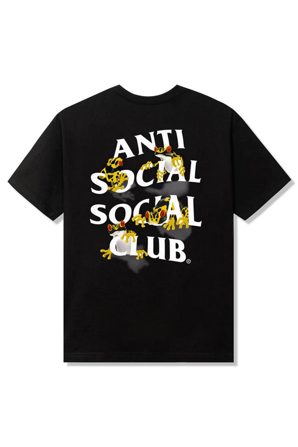 Anti Social Social Club Yellow Banded Tee Black